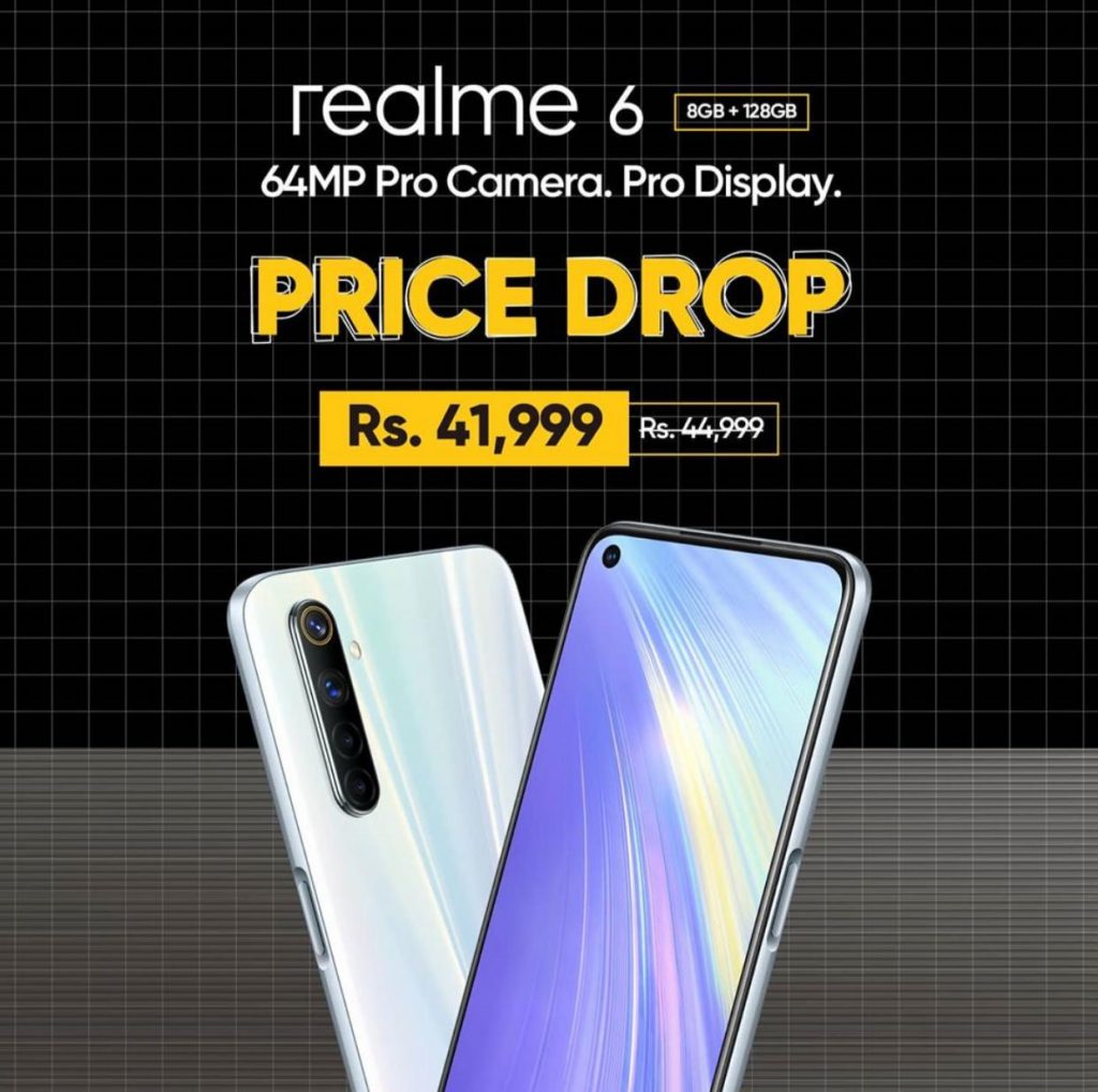 Realme 6 is Now Offered at Rs. 41,999 in Pakistan Only for 8GB+128GB Variant